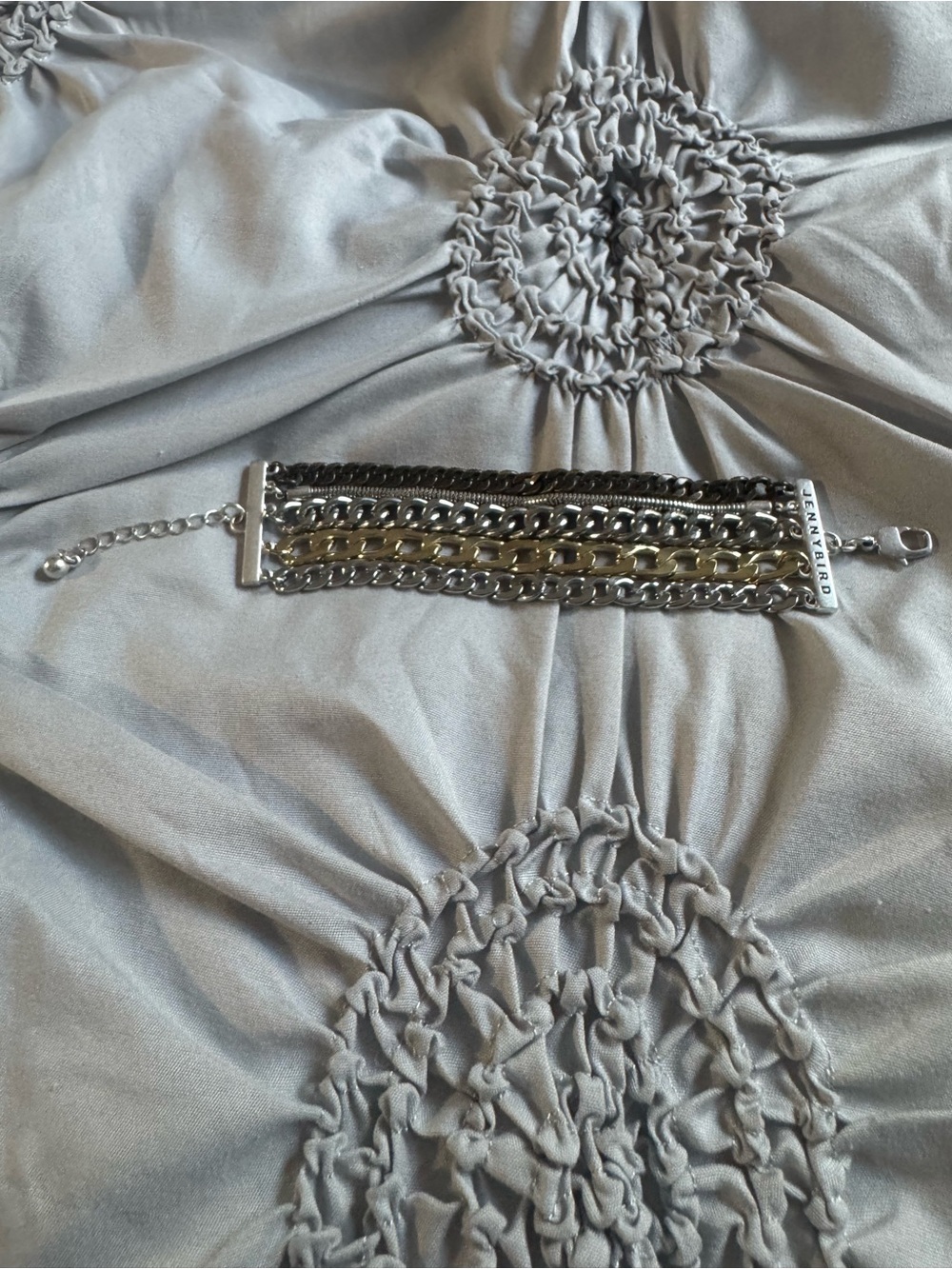 Jenny Bird Multi-Chain Bracelet in Silver and Gold Tones